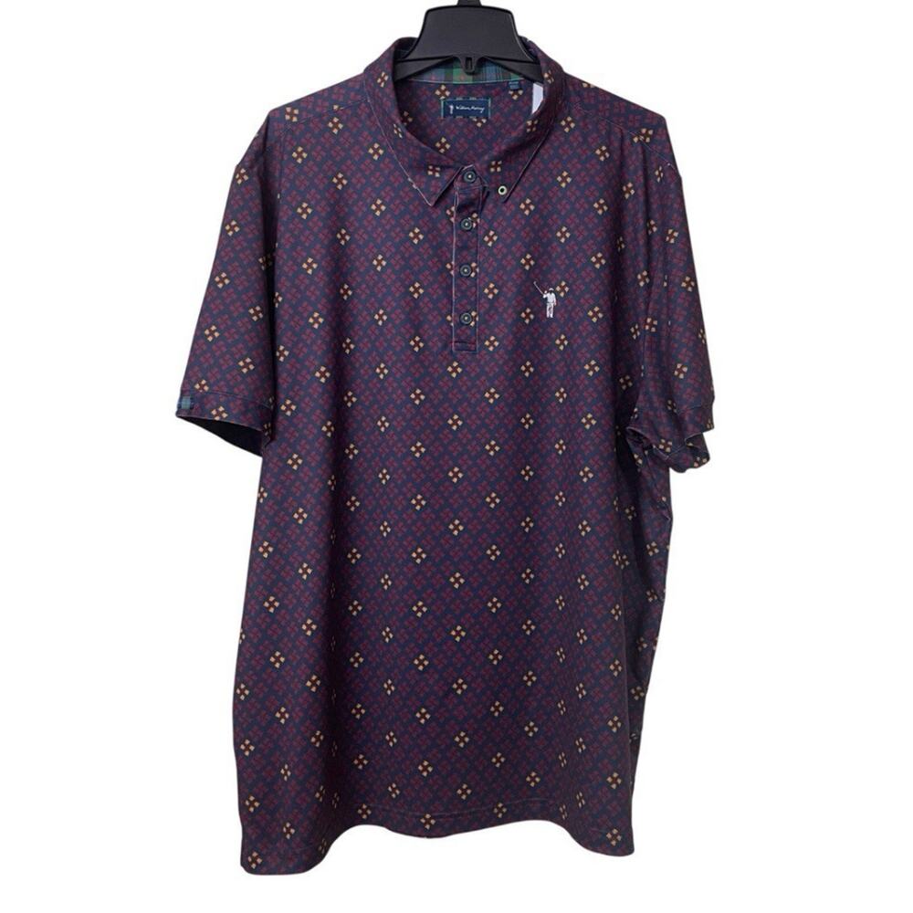 William Murray Golf Polo Shirt Mens XXL Keep Em Coming Bill Performance UPF 50+